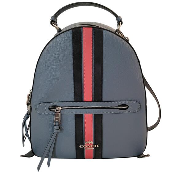 Coach Handbags - NWOT‎ Coach Jordyn Backpack with Varsity Stripe CB872 Indigo